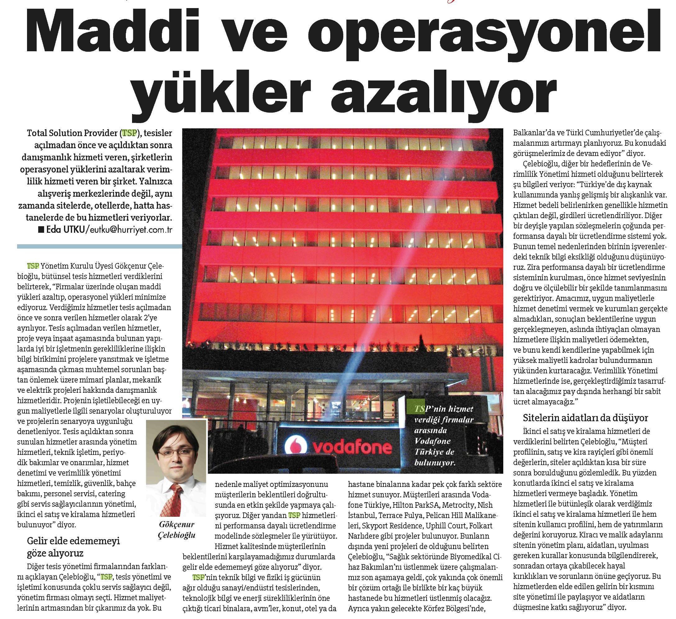 Maddi ve operasyonel yükler azalıyor — Hürriyet Yaşam basın görseli