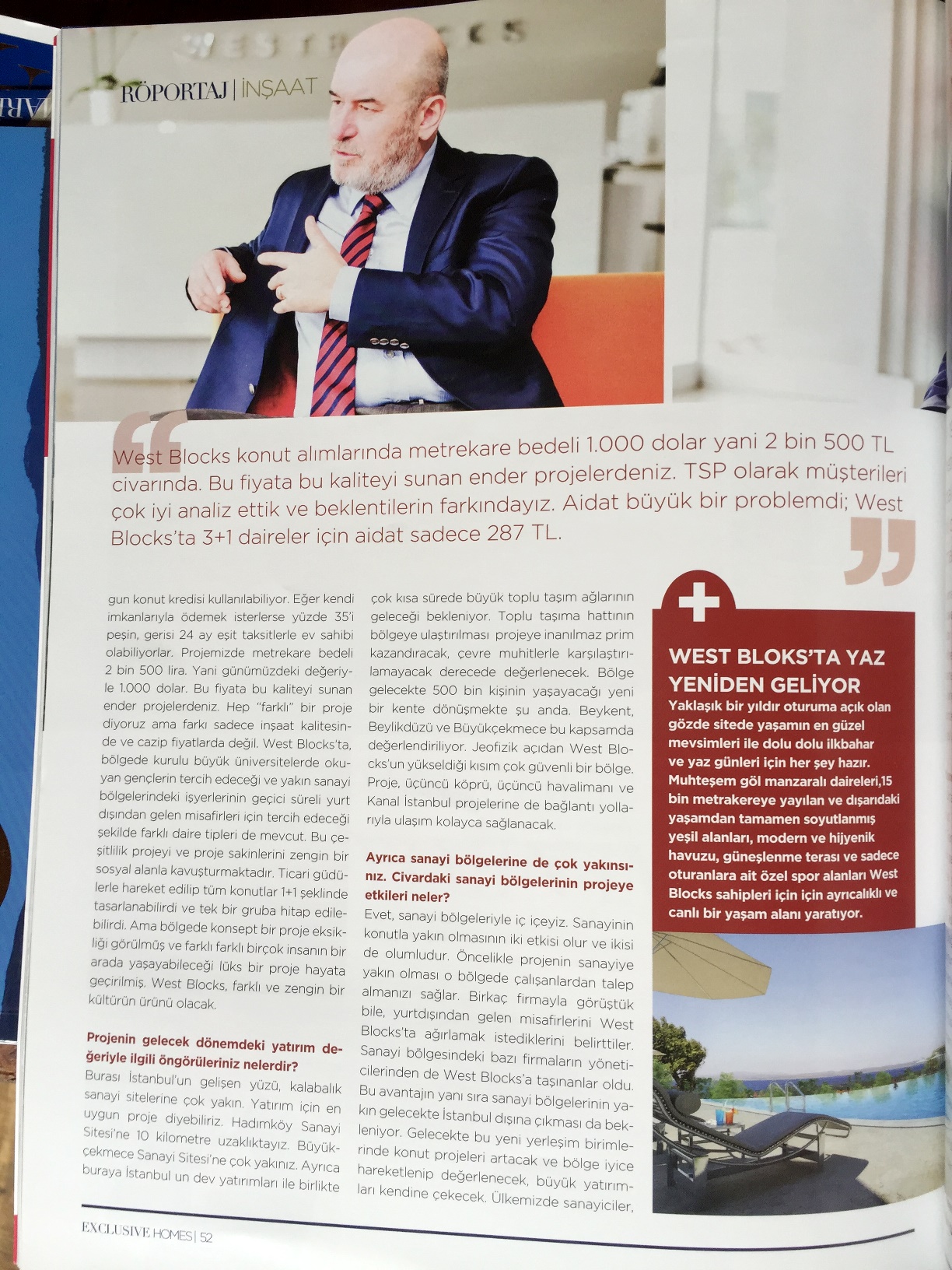 Gelecek Vadeden Projeye Deneyimin İmzası — Exclusive Homes basın görseli