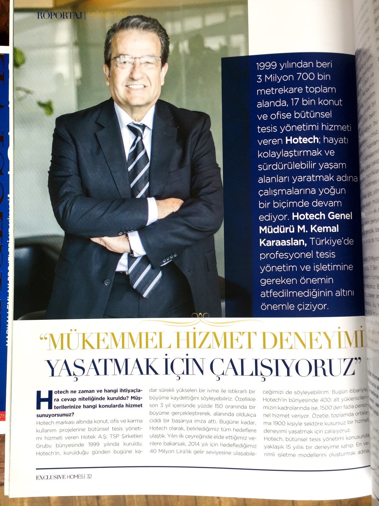 Mükemmel Hizmet Deneyimi Yaşatmak İçin Çalışıyoruz — Exclusive Homes basın görseli