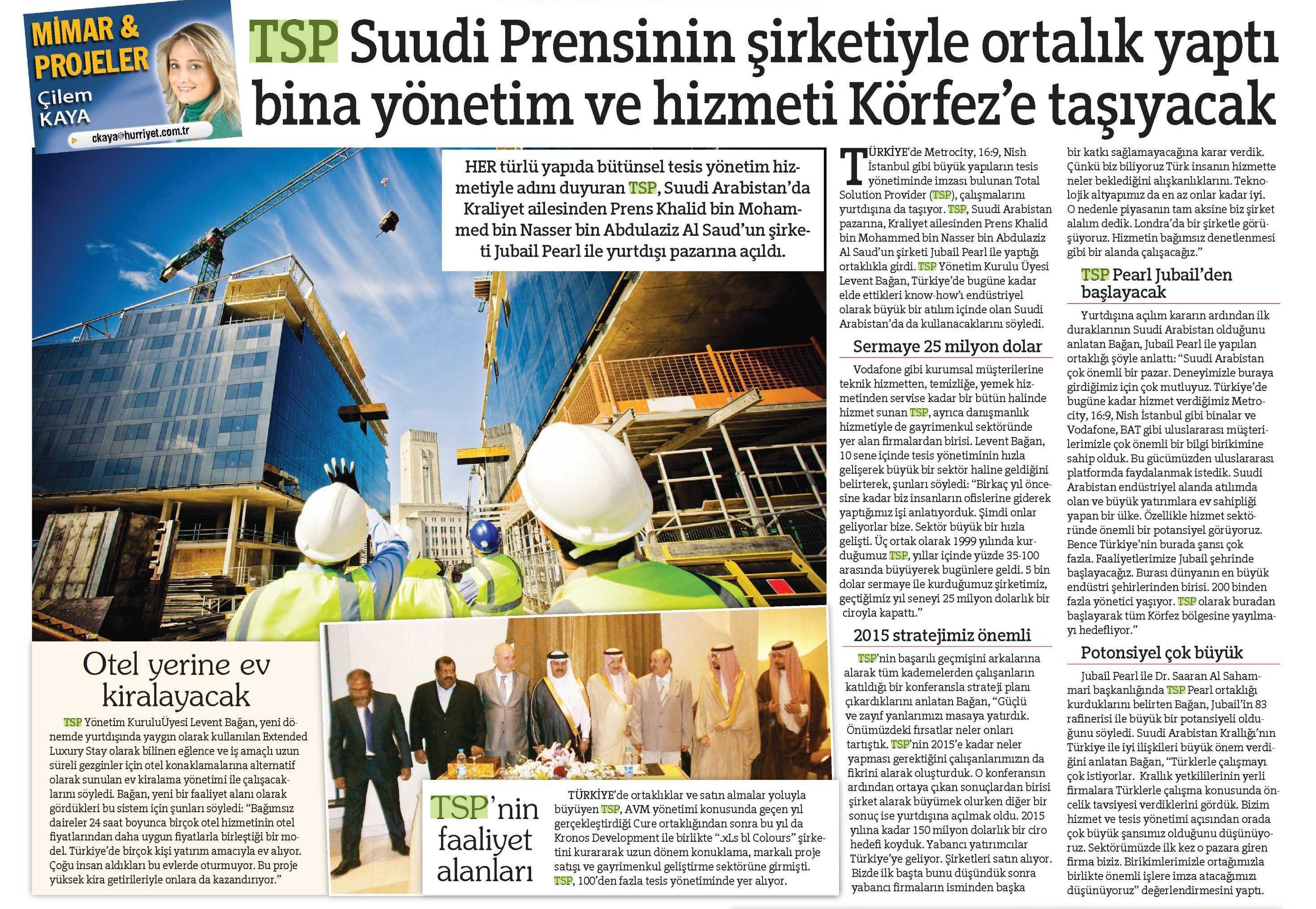 TSP, Suudi Prensinin şirketiyle ortaklık yaptı — Hürriyet Emlak basın görseli