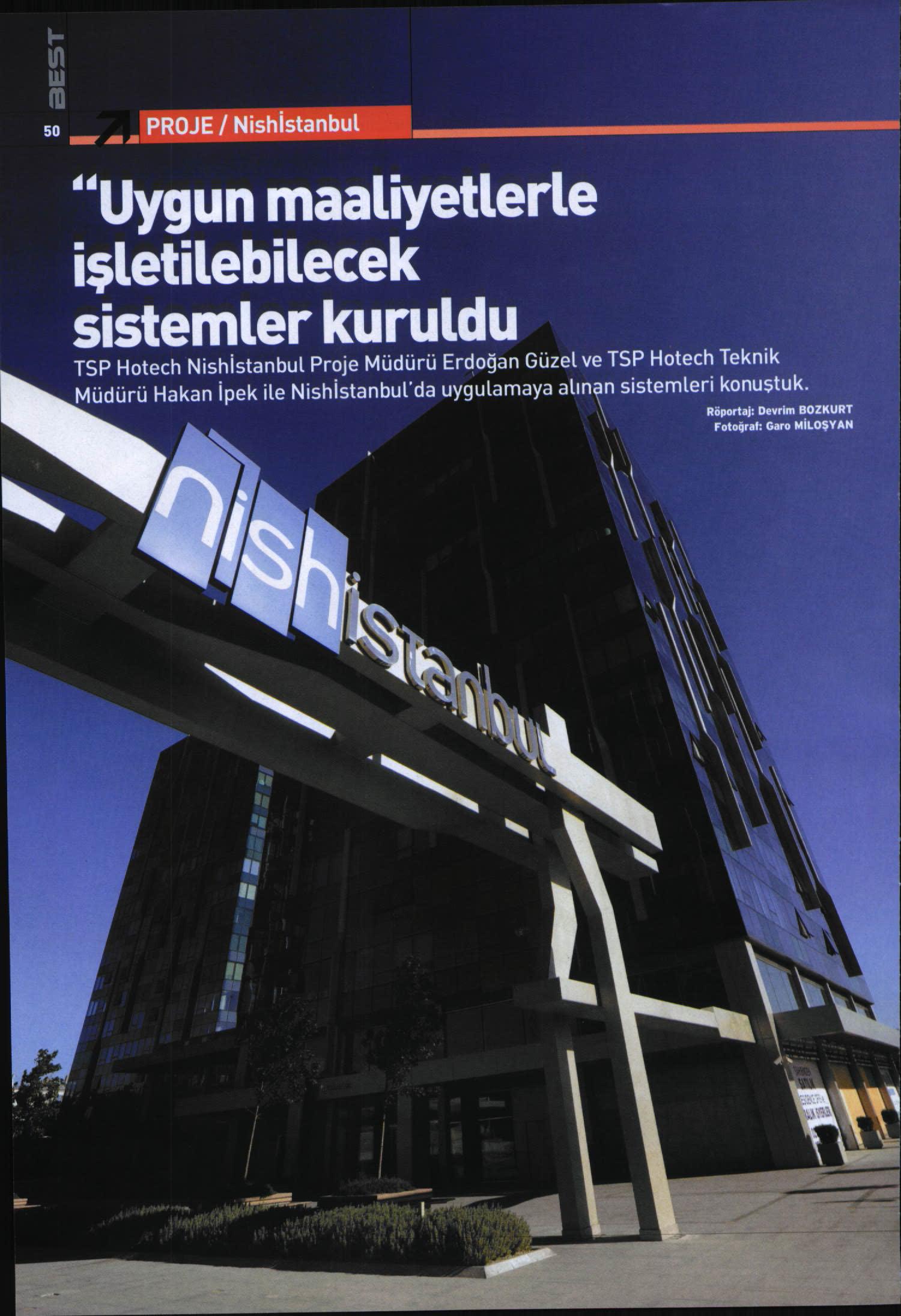 Uygun maaliyetlerle işletilebilecek sistemler kuruldu — Best Dergisi basın görseli