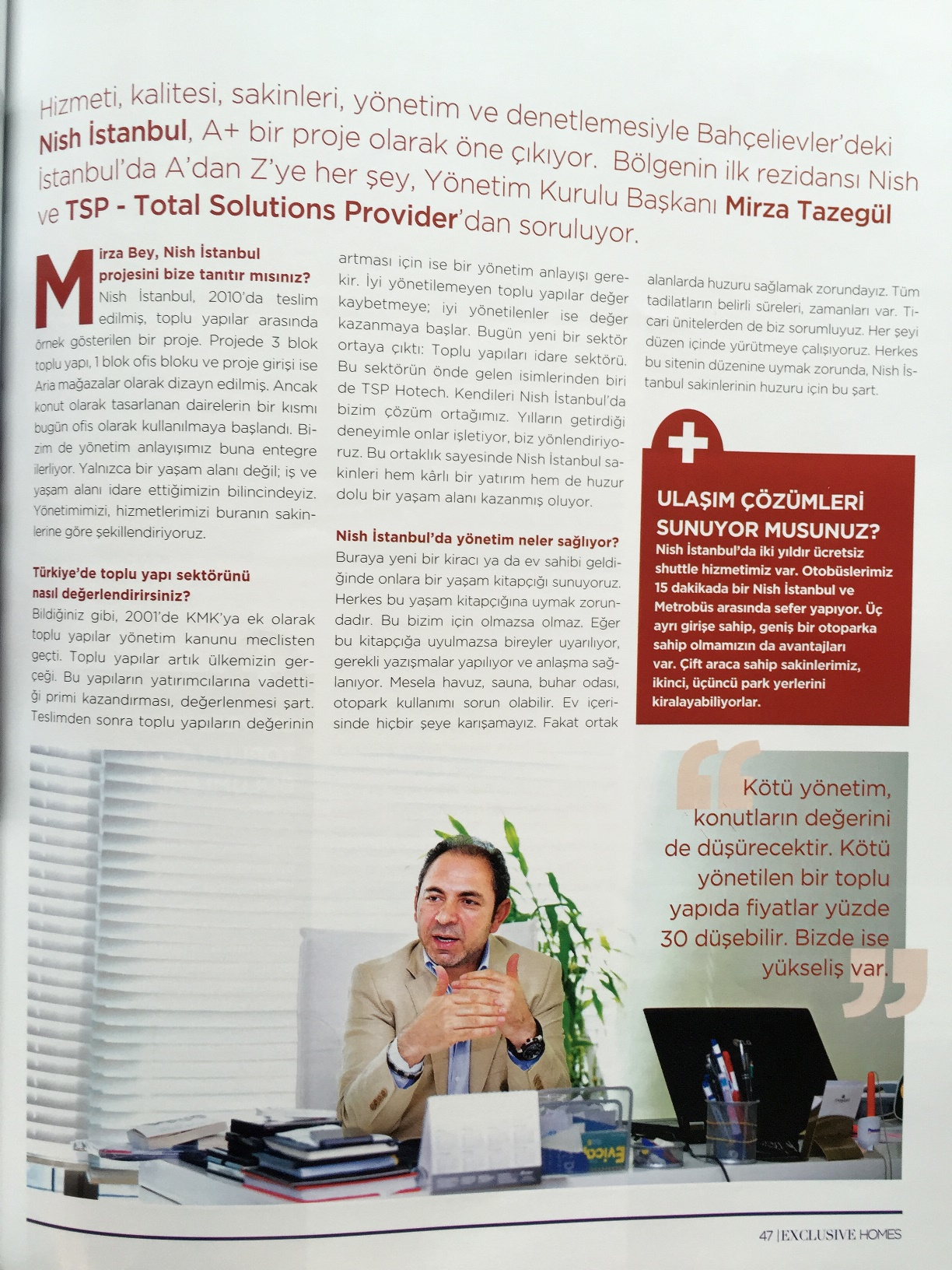 İyi Yönetilmeyen Binalar Değer Kaybetmeye Mahkumdur — Exclusive Homes basın görseli